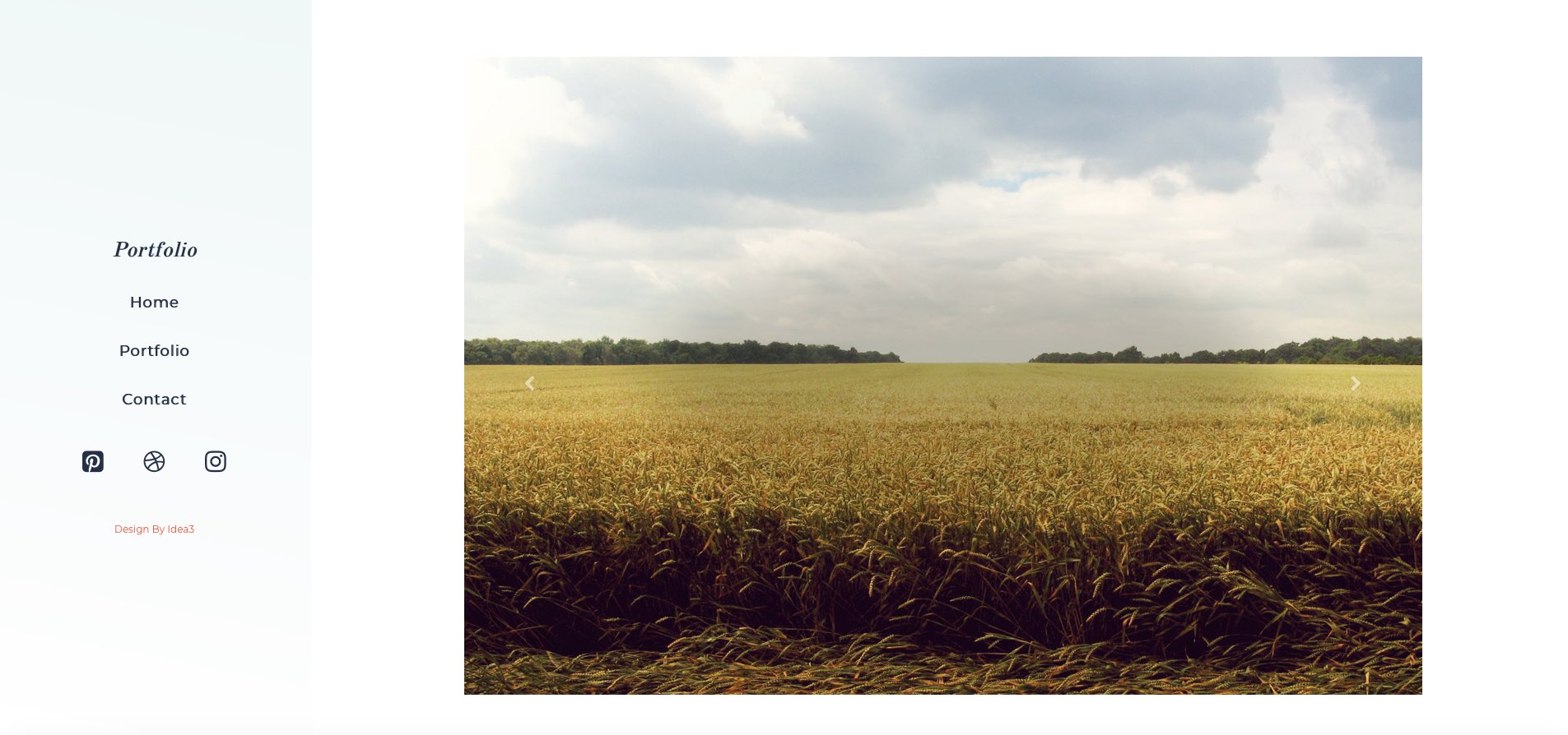 Portfolio minimal web layout