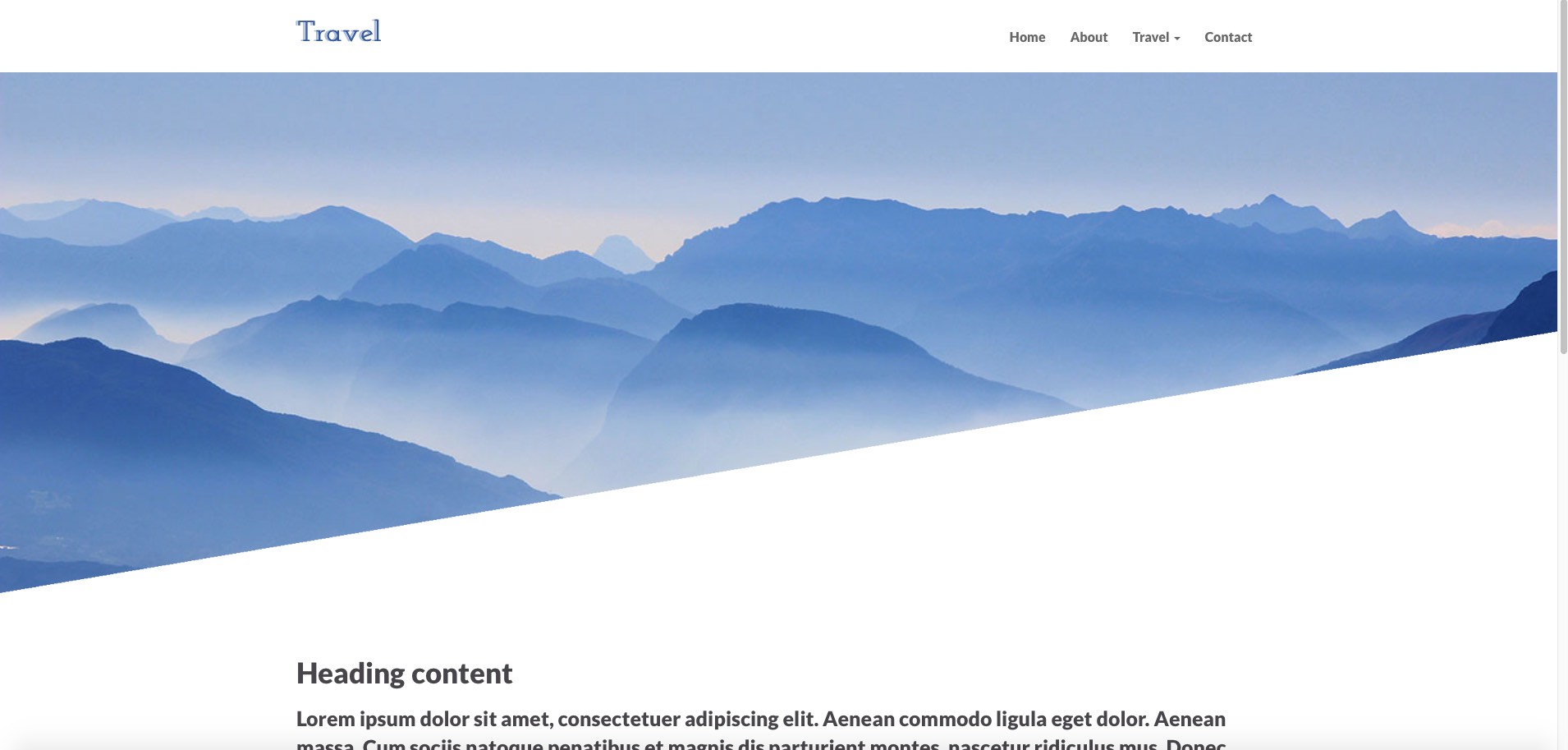 Travel theme for businesses